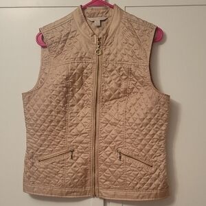 Laura Ashley Quilted Gold Vest PL
